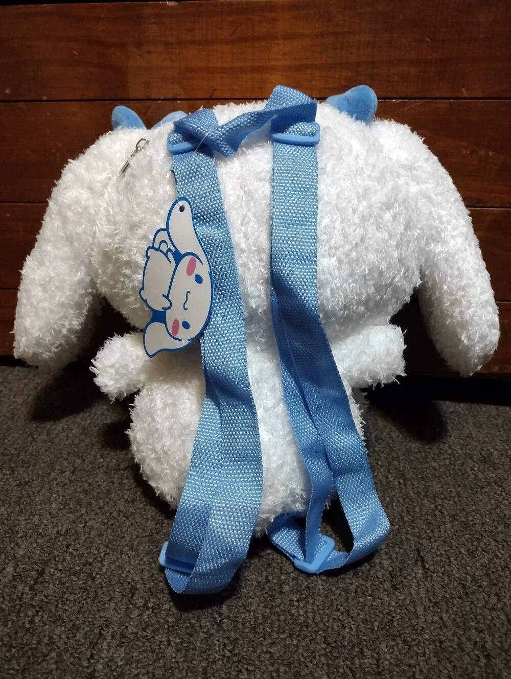 Sanrio Cinnamon Roll Plush Backpack With Adjustable Straps